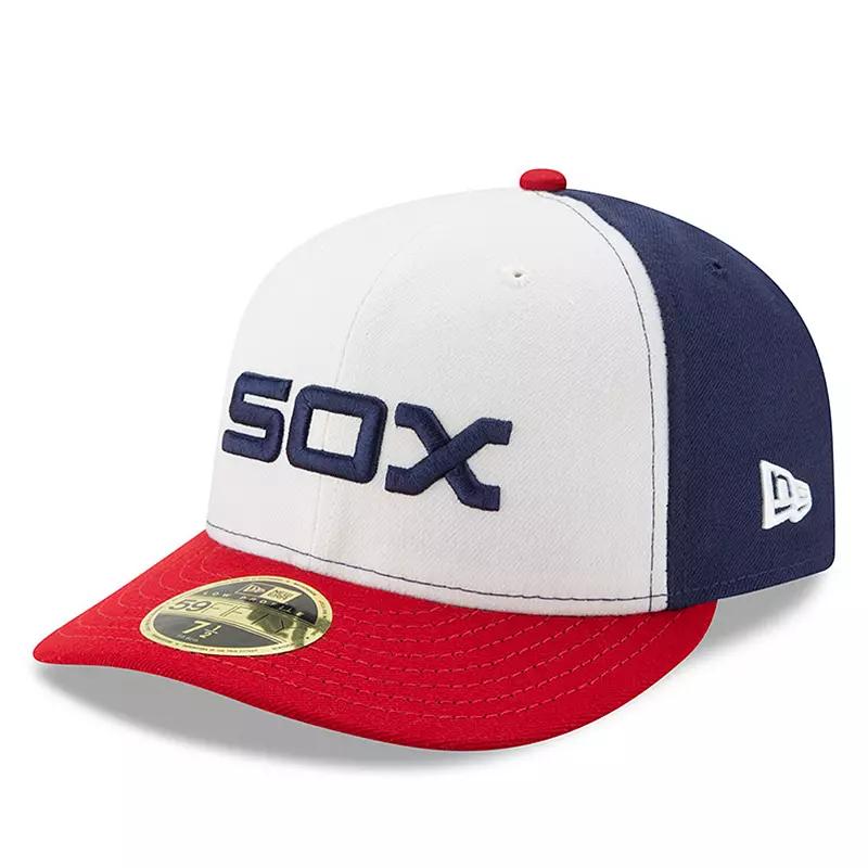 Men's New Era White/Red Chicago White Sox Alternate Authentic Collection On-Field Low Profile 59FIFTY Fitted Hat,  Product Image