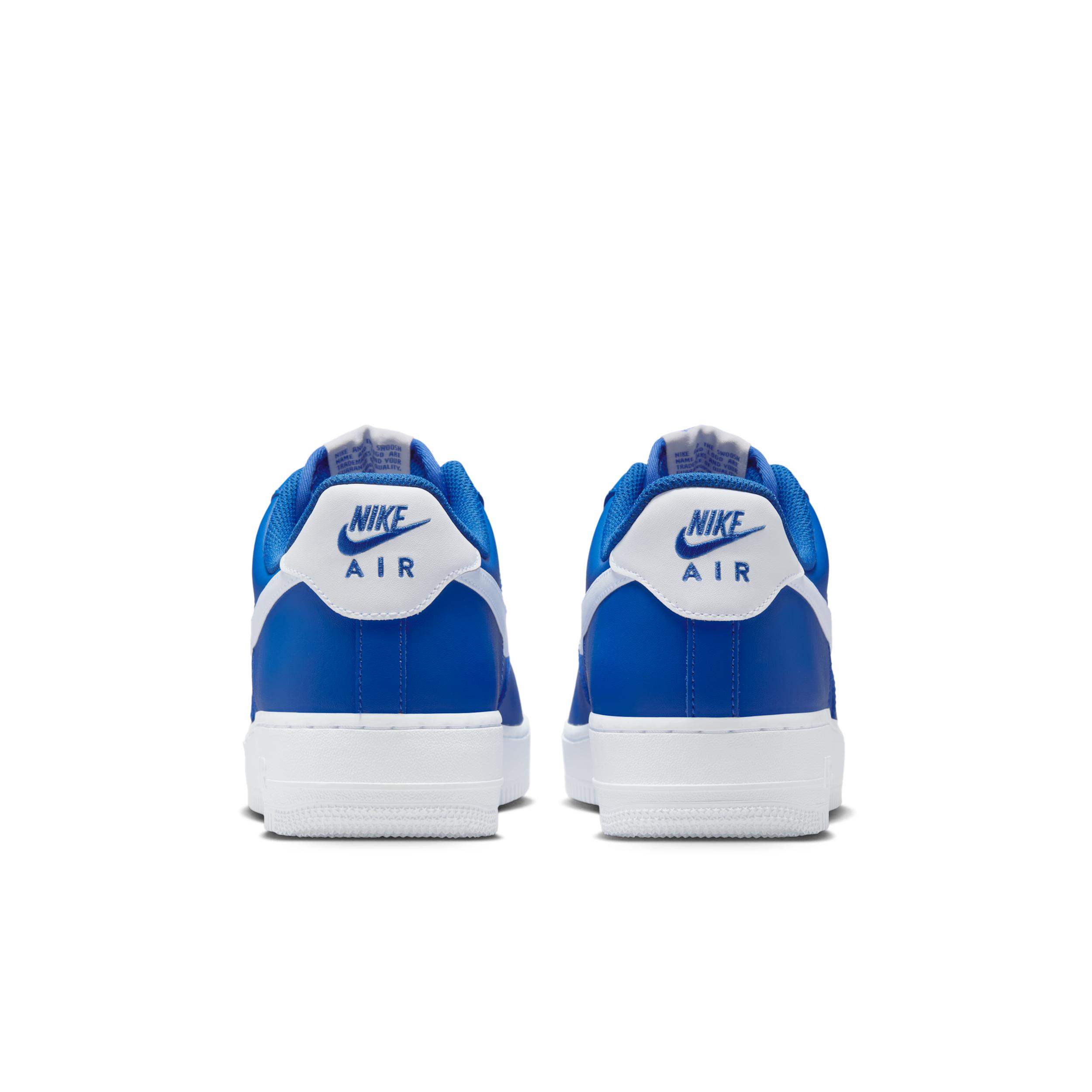 Nike Mens Nike Air Force 1 07 - Mens Shoes White/College Blue Product Image