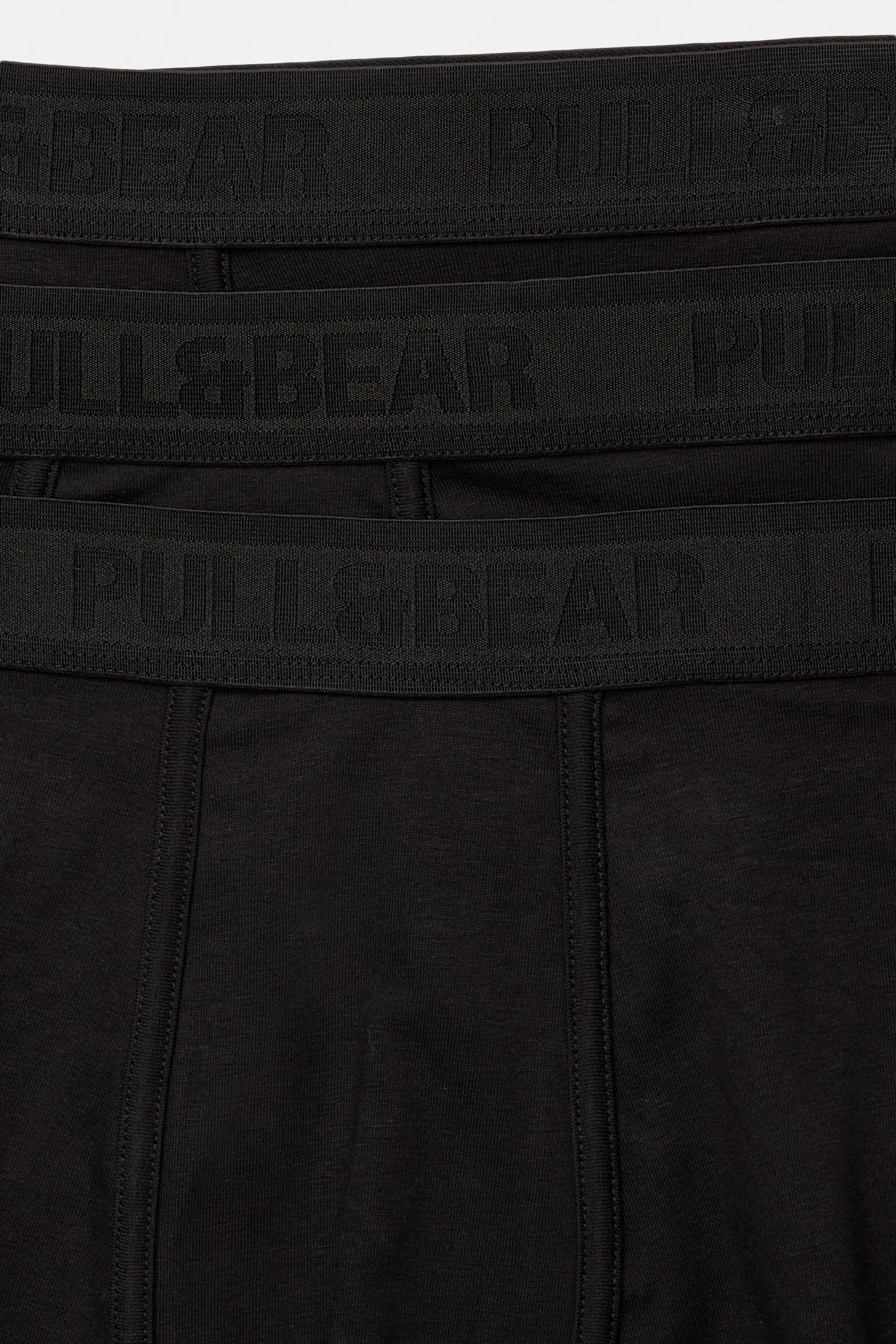 Pack of 3 black boxers Product Image