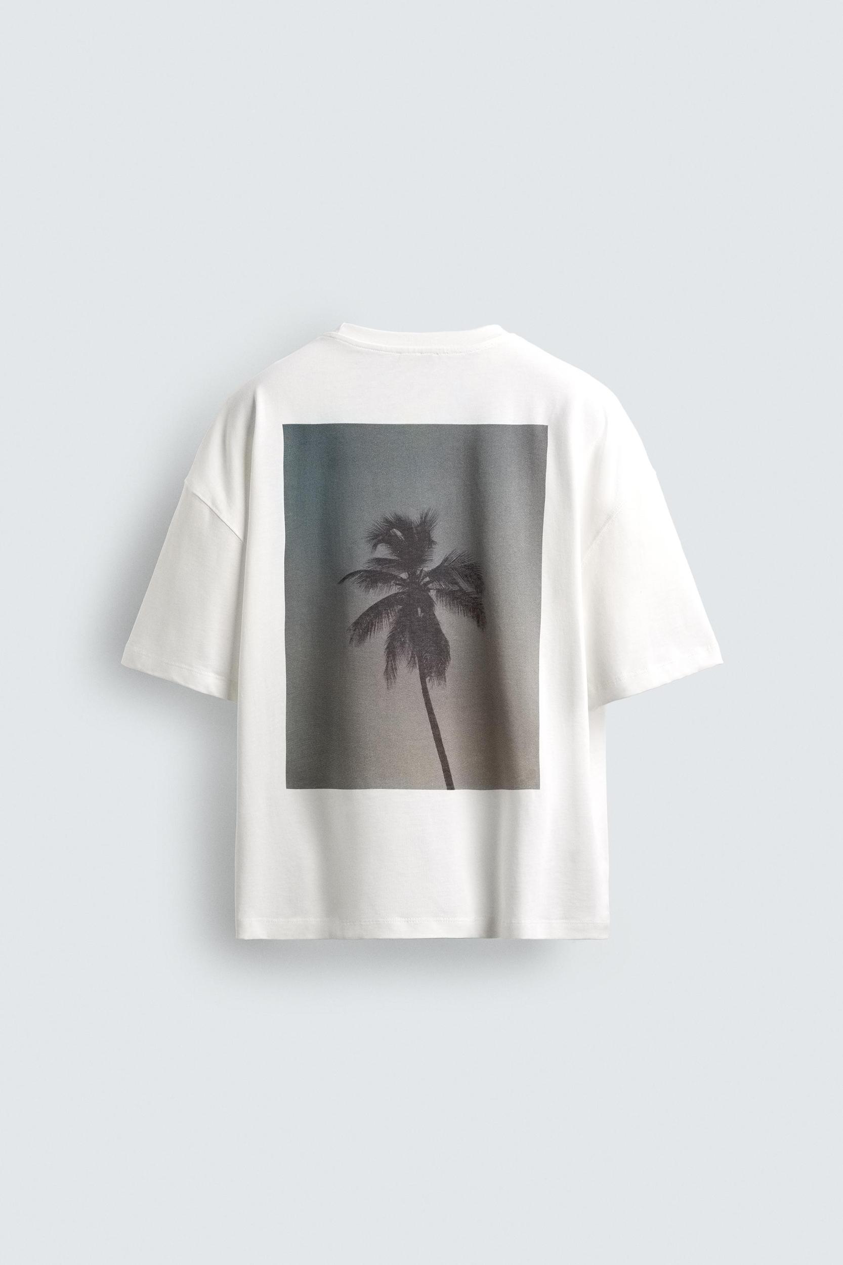 PALM TREE PRINT T-SHIRT Product Image