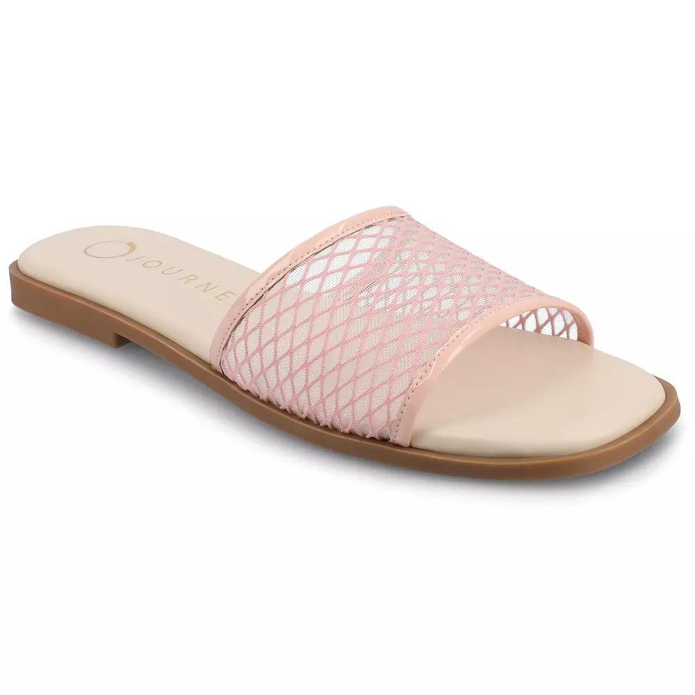 Journee Breckley Women's Slip On Flat Sandals,  Product Image