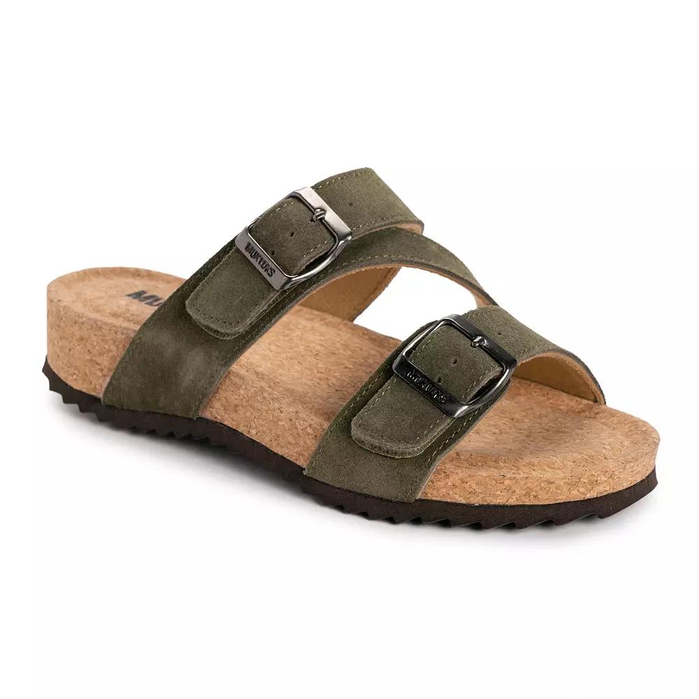 MUK LUKS Poppy Women's Suede Slide Sandals,  Product Image