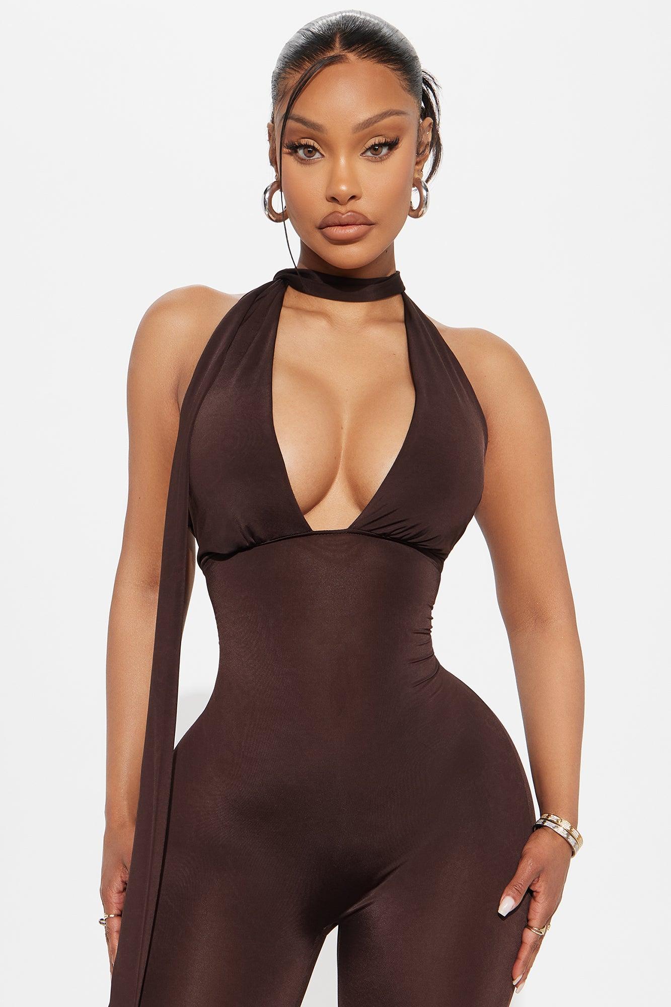 Arlene Capri Jumpsuit - Brown Product Image
