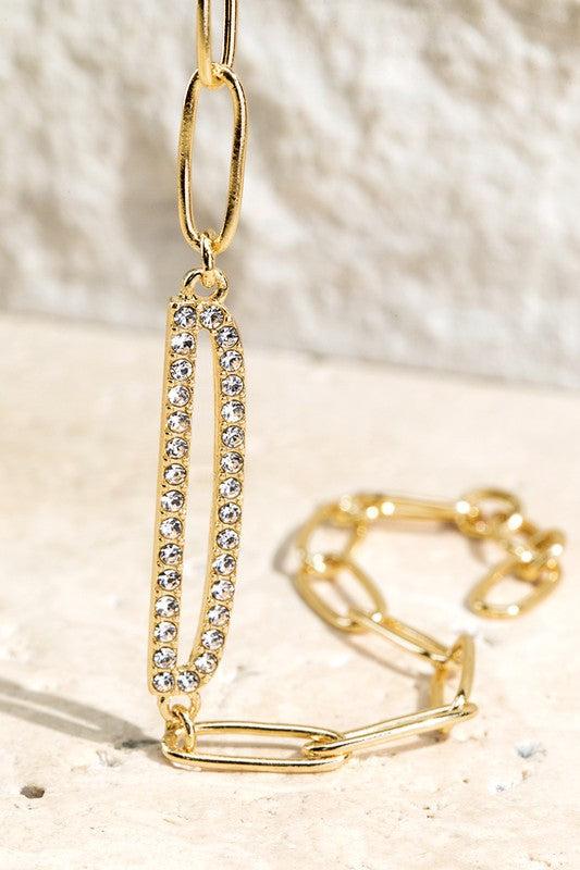 Crystal Initial Letter Bracelet Product Image