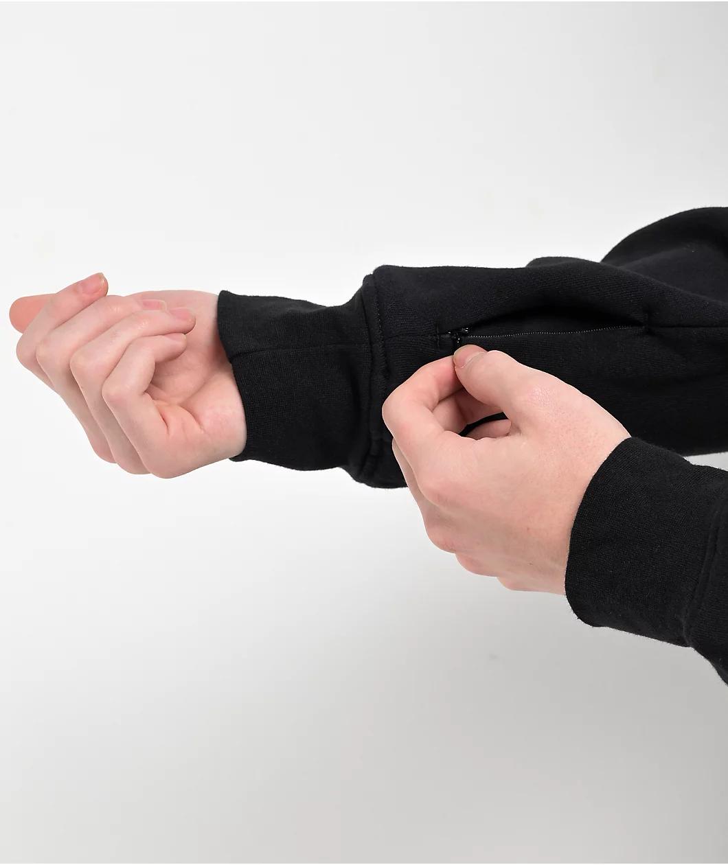 Lurking Class by Sketchy Tank Stay Sharp Black Hoodie Product Image