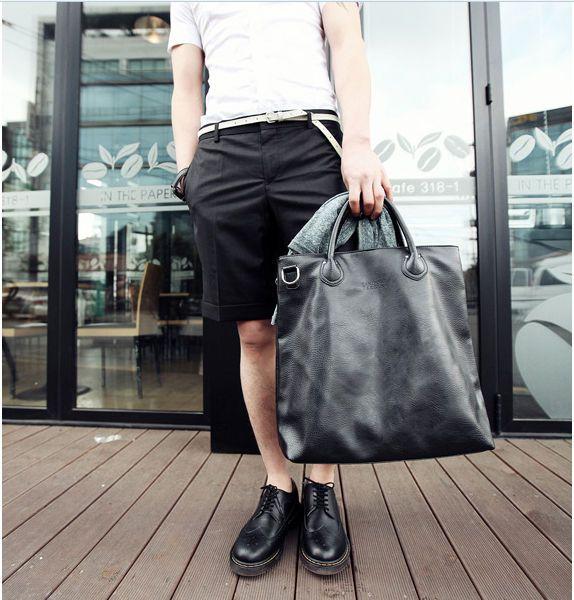 Faux Leather Tote Bag Product Image