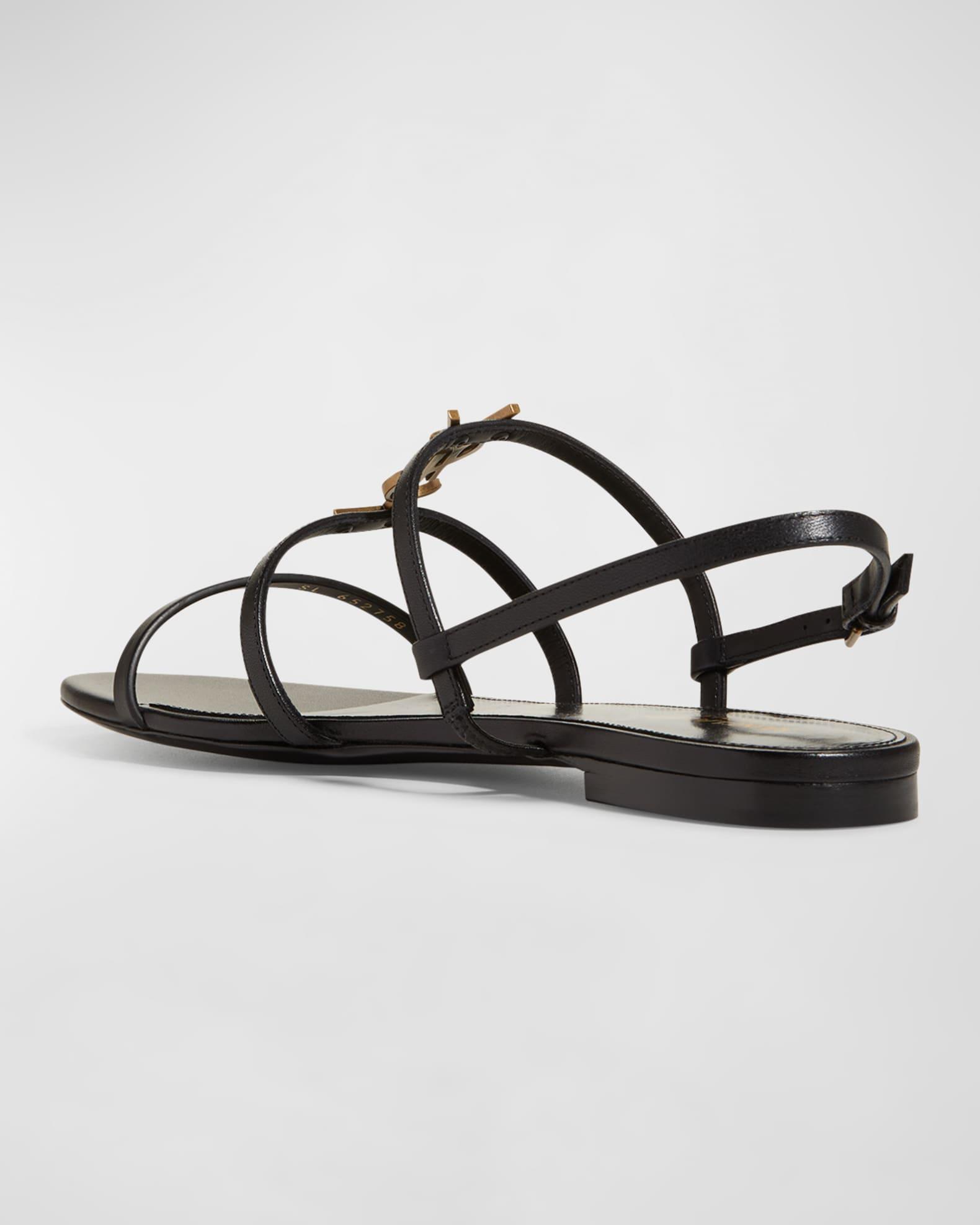 Cassandra Calfskin YSL Slingback Sandals Product Image