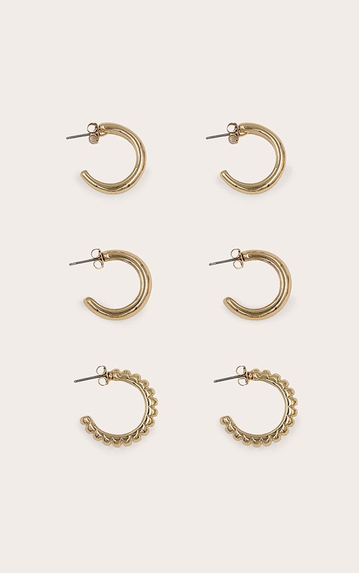 Gold Small Hoop Earrings Multi-Pack Product Image