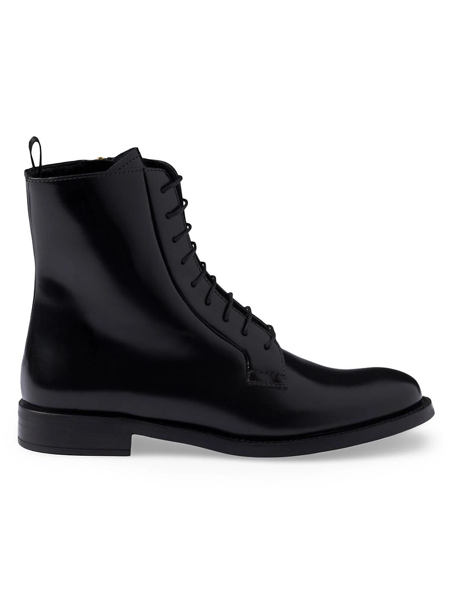 Womens Brushed Leather Ankle Boots Product Image
