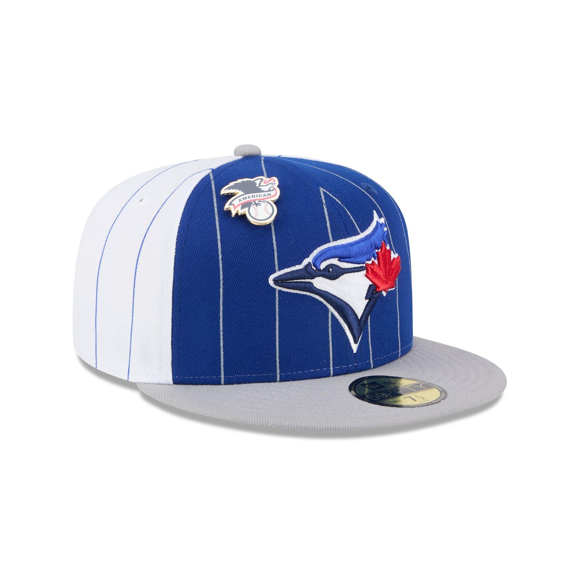 Toronto Blue Jays Pinstripe League Pin 59FIFTY Fitted Hat Male Product Image