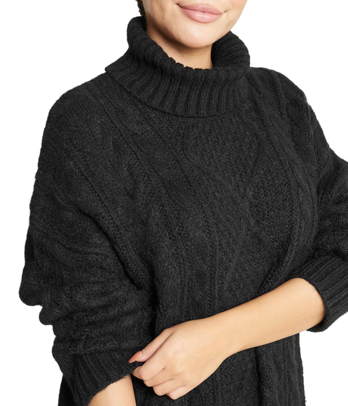 Cable Turtleneck Sweater Product Image