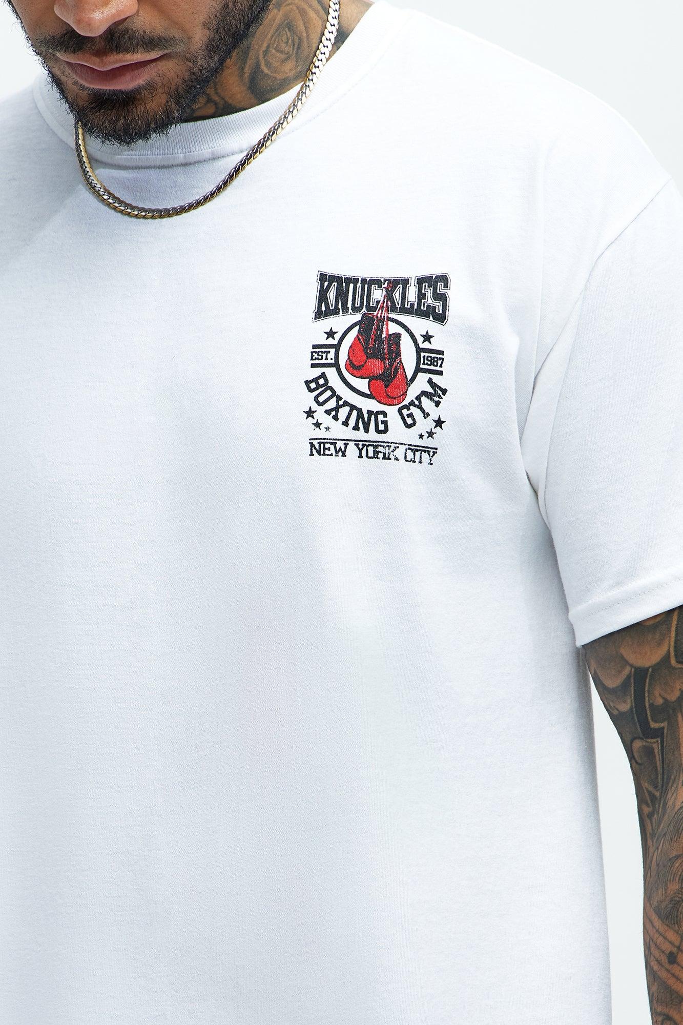 Knuckles Boxing Gym NYC Short Sleeve Tee - White Product Image