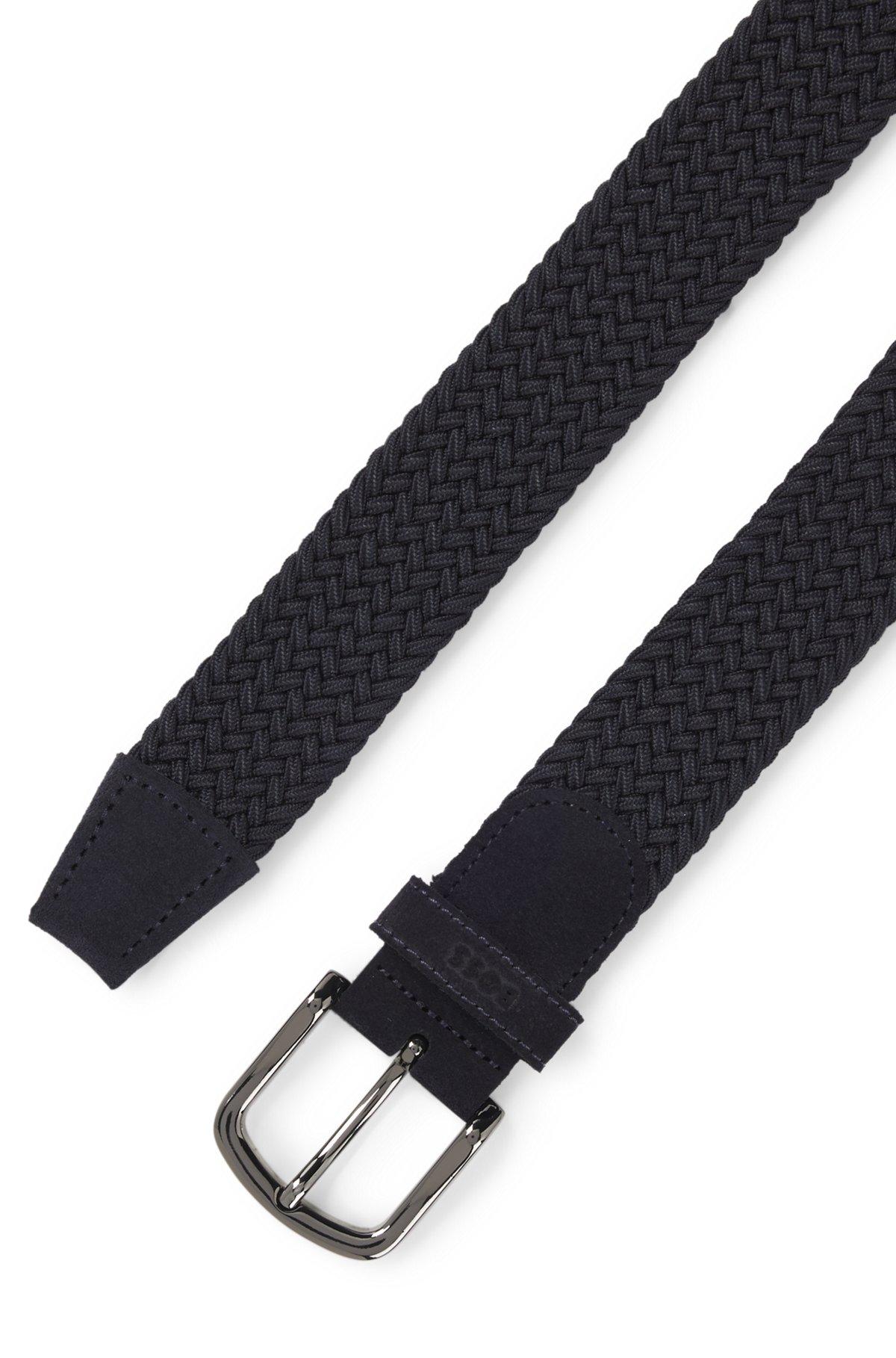 Woven belt with suede trims Product Image