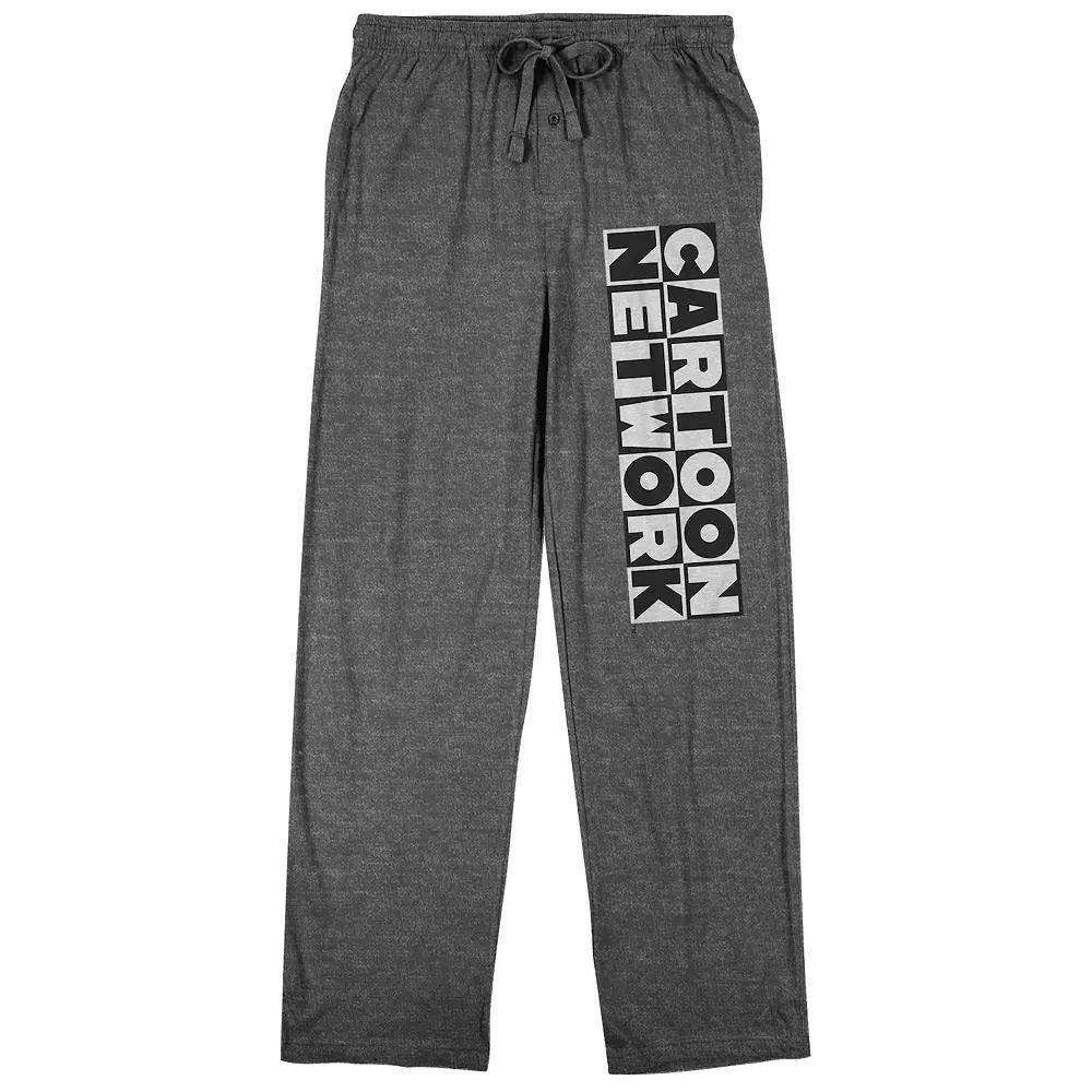 Men's Cartoon Network Logo Pajama Pants, Size: XL, Medium Gray Product Image