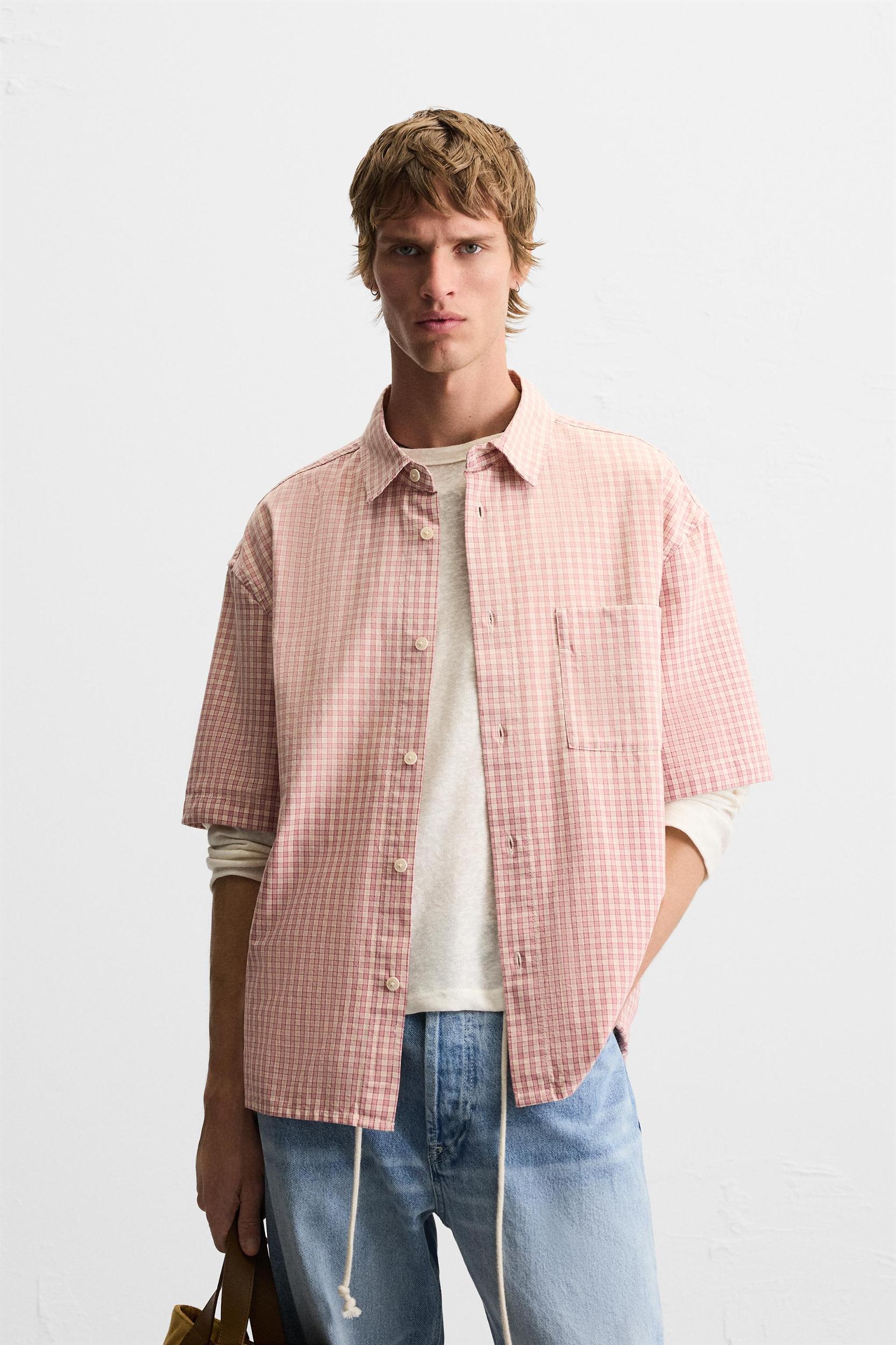 PLAID COTTON SHIRT Product Image