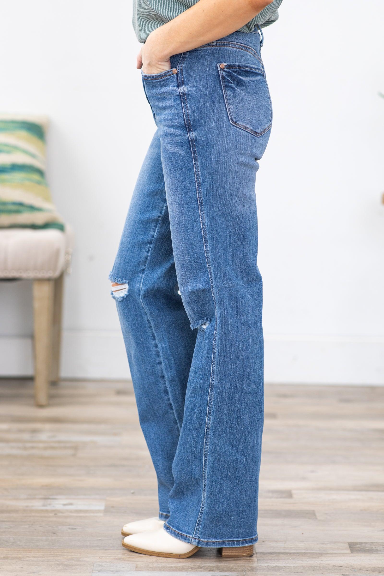 Judy Blue Tummy Control Straight Leg Jeans Product Image