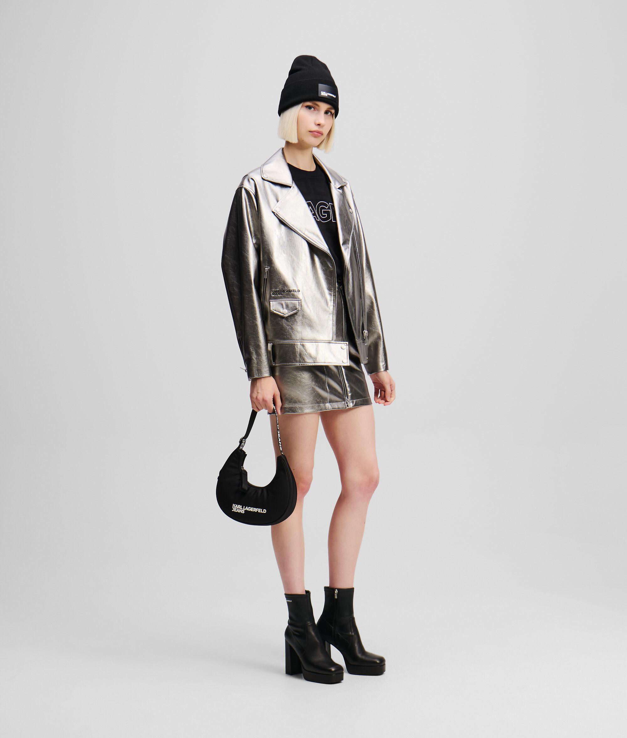 METALLIC BIKER JACKET Product Image