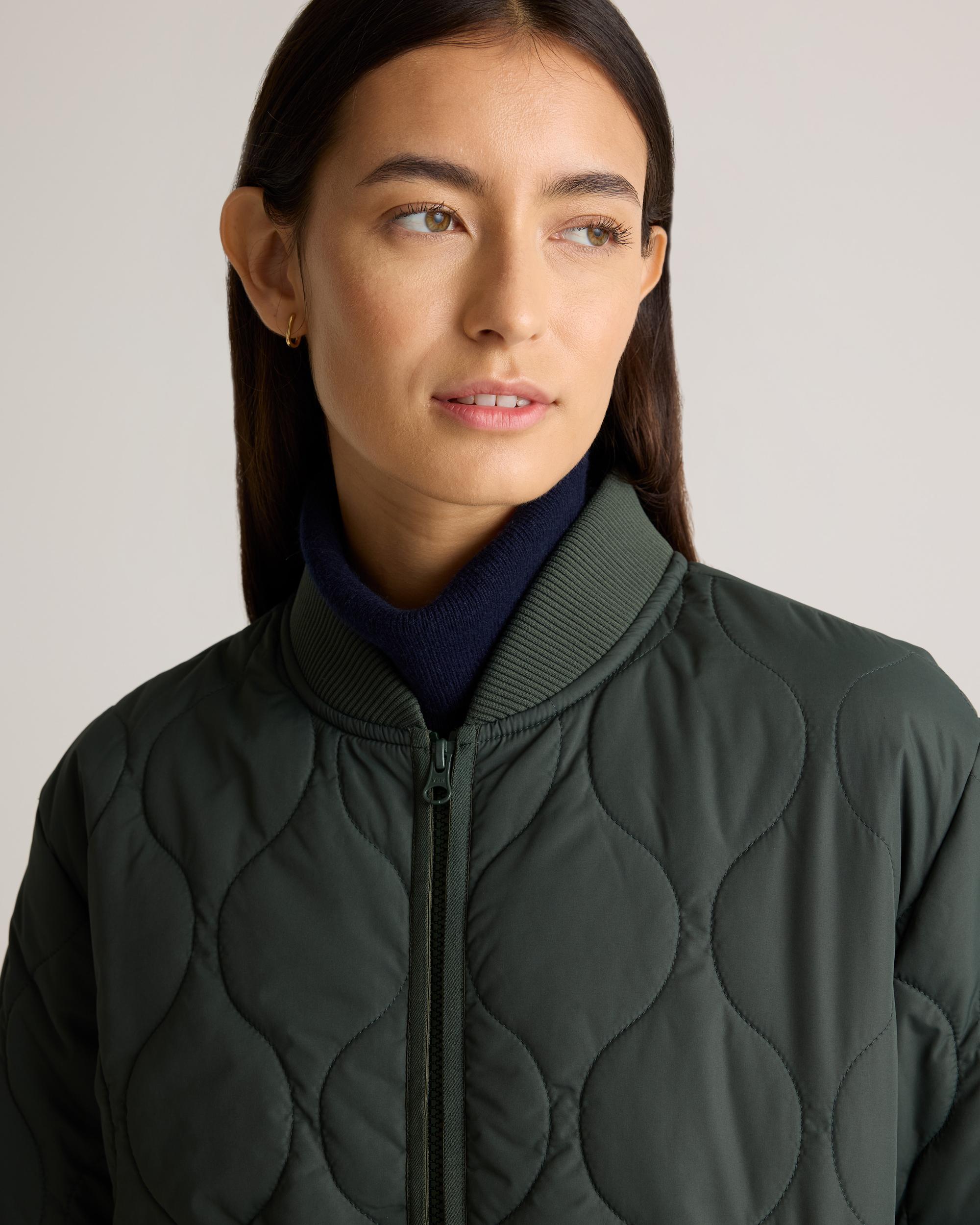 Quince | Women's Featherless Quilted Puffer Long Coat Size XL, Recycled Polyester Product Image
