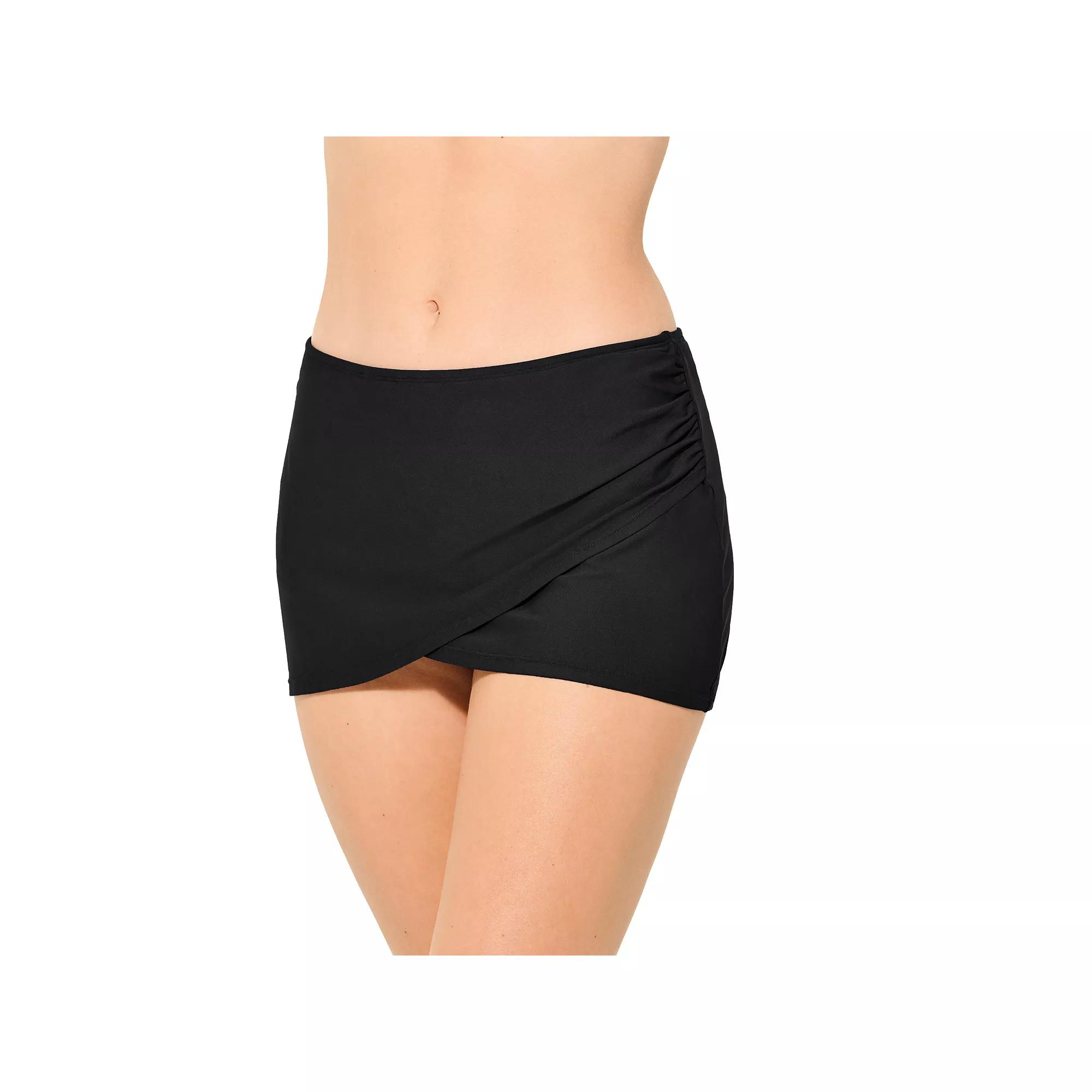 Women's Freshwater Wrap Front Skirted Swim Bottoms,  Product Image