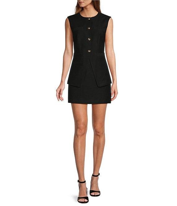 Antonio Melani Noa Textured Cotton Mini Skirt Product Image