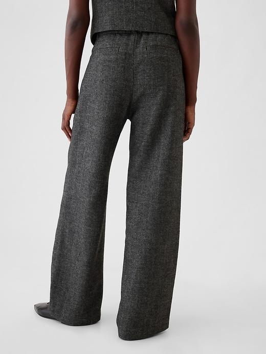 365 High Rise Brushed Twill Pleated Trousers Product Image