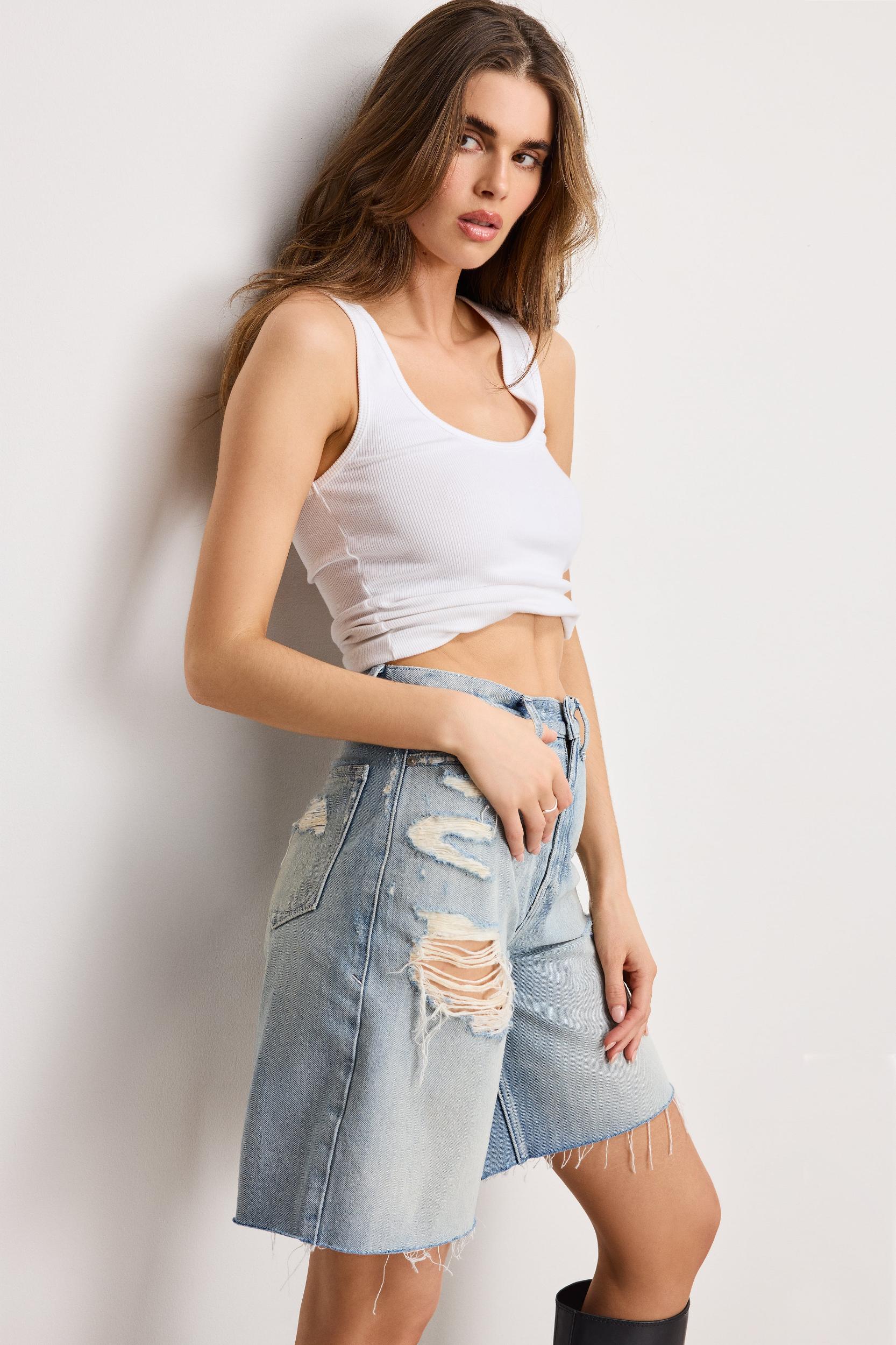 GOOD EXTREME BARREL SHORTS | INDIGO809 Product Image