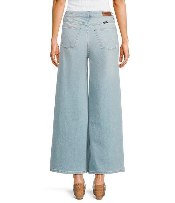 Wrangler 27#double; Inseam Cropped Wide Leg Jeans Product Image