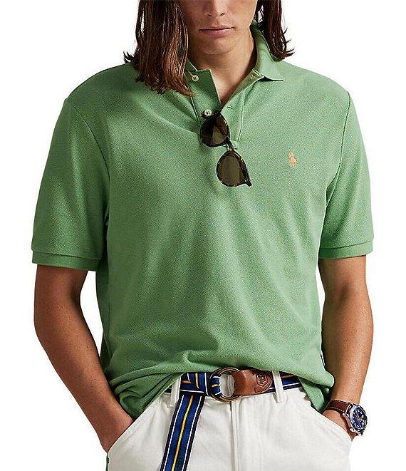 Polo Ralph Lauren Custom Slim Fit Solid Mesh Polo Shirt Product Image