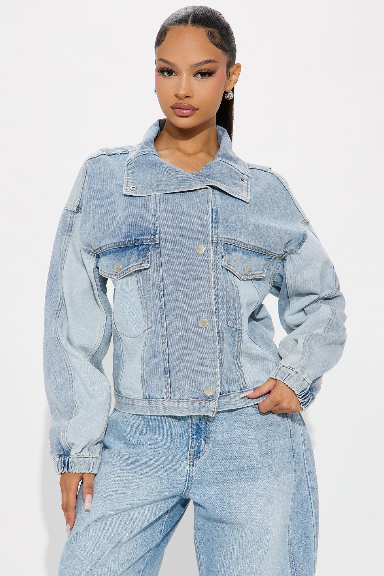 Vintage Cool Denim Jacket - Acid Wash Female Product Image