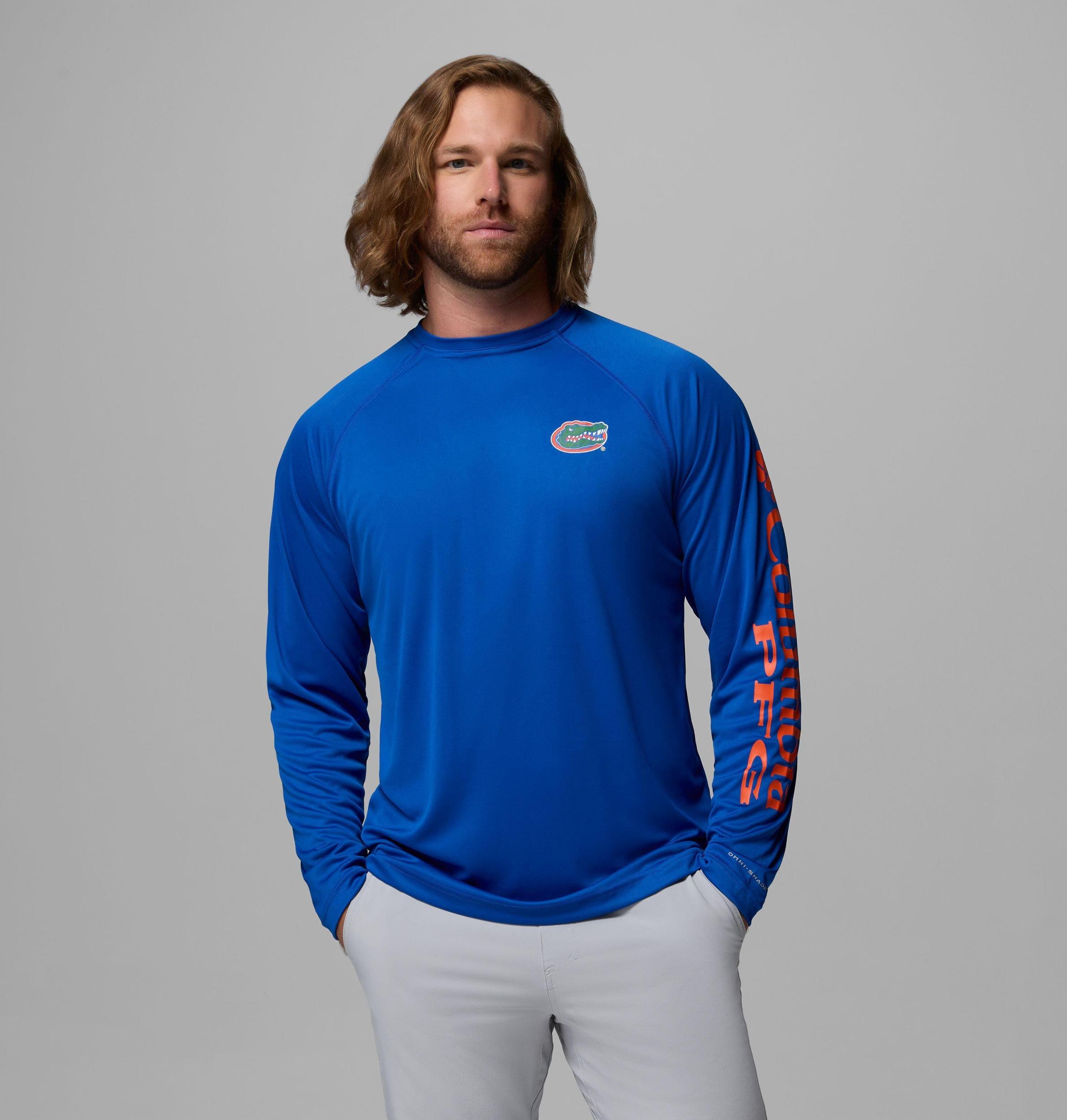 Columbia Men's Collegiate PFG Terminal Tackle Long Sleeve Shirt - Florida- Product Image