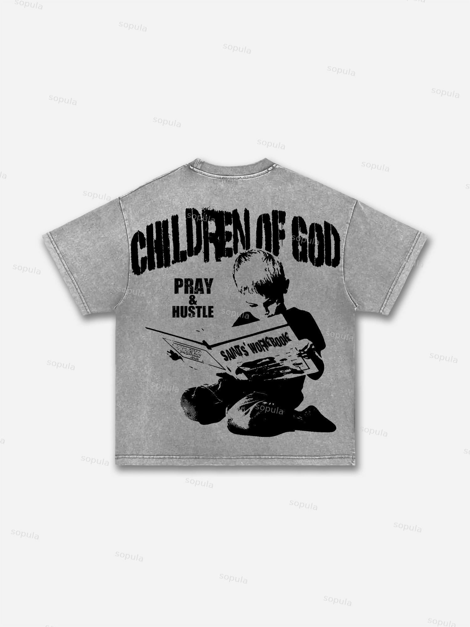 Fly By Choice x Space Station Graphic Acid Washed Retro T-Shirt Product Image