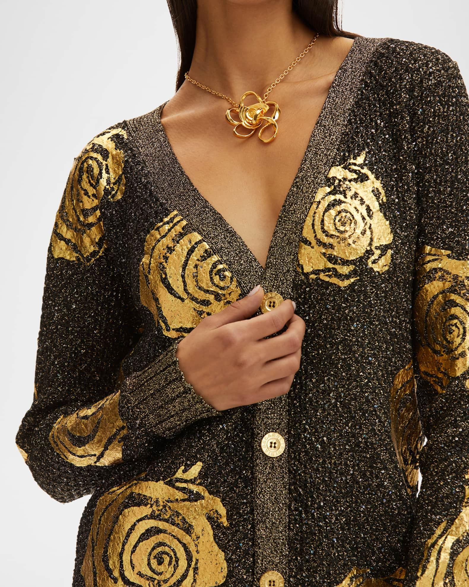 Foiled Rose Cardigan Product Image