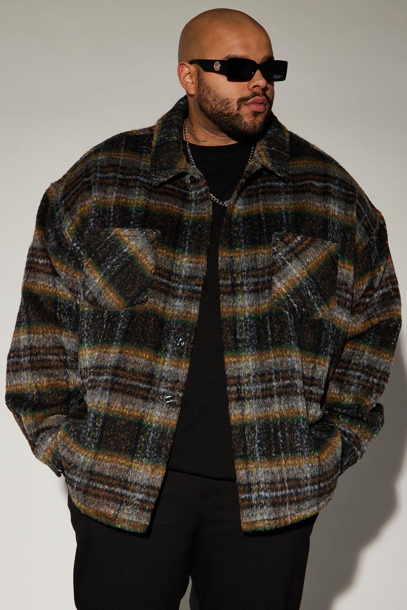 Henderson Mohair Shacket - Brown Product Image