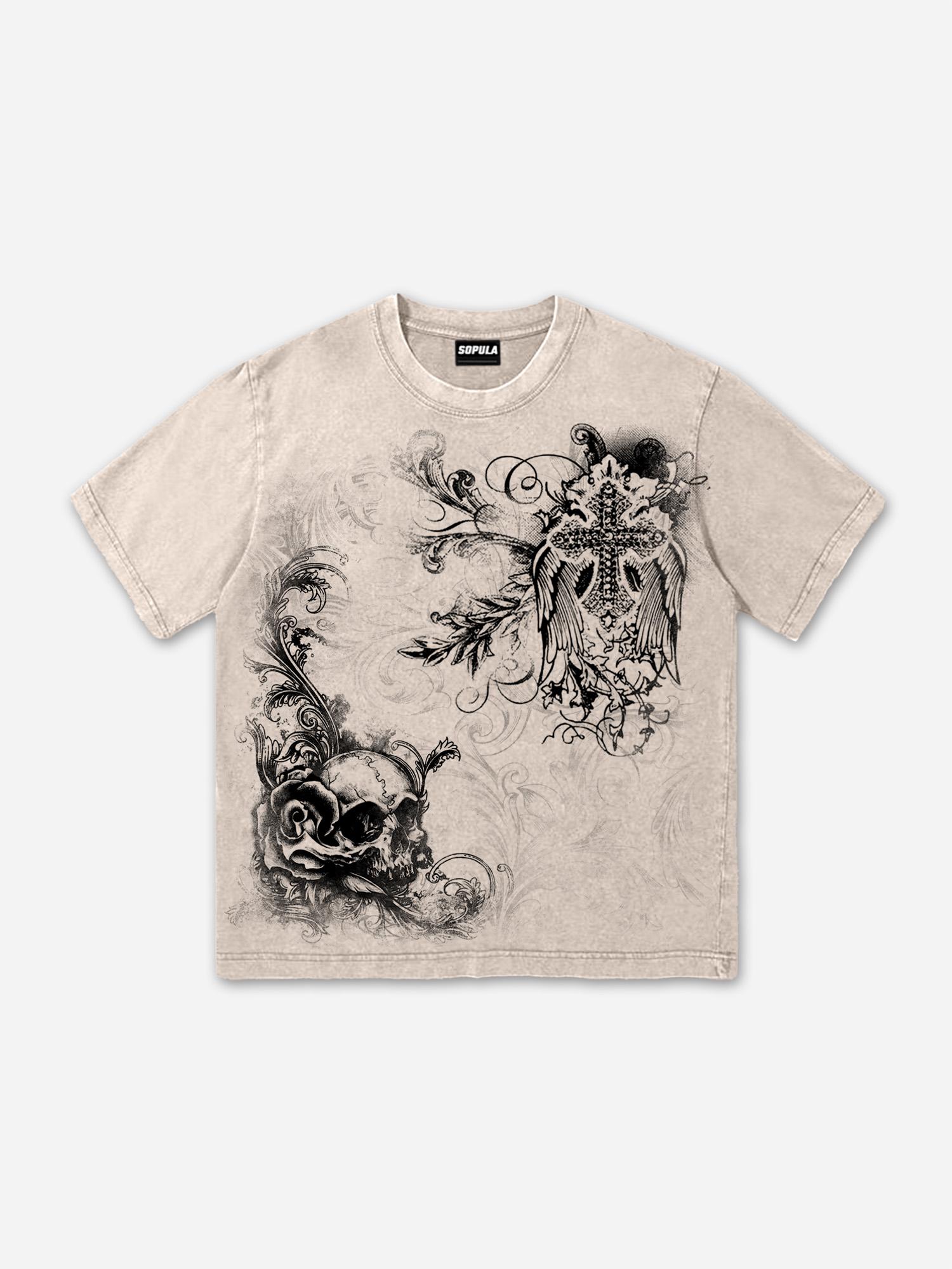 Sopula Retro Fly Rich 2019 Graphic Washed Pullover Hoodie Product Image