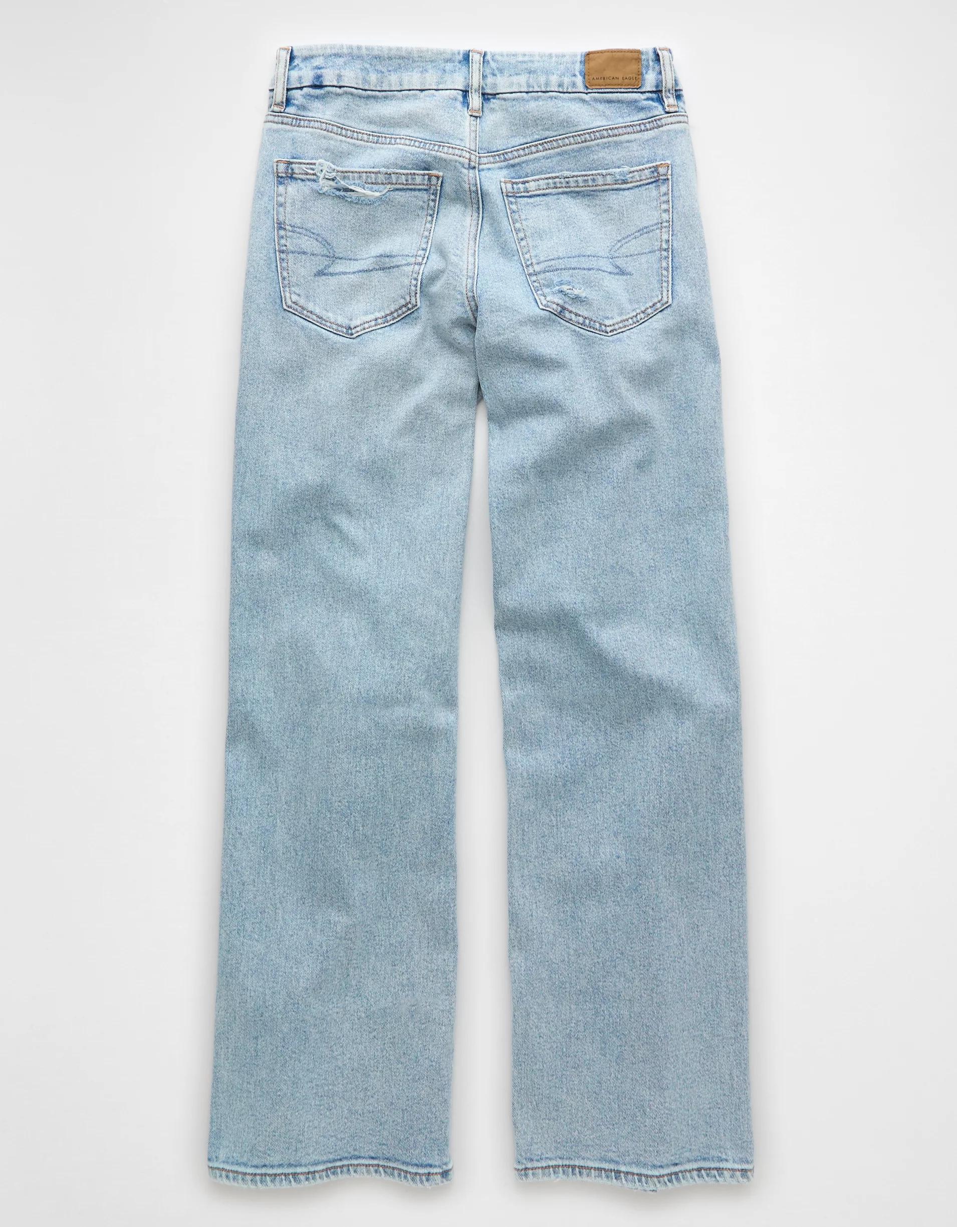 AE Strigid Curvy Ripped High-Waisted Stovepipe Jean Product Image