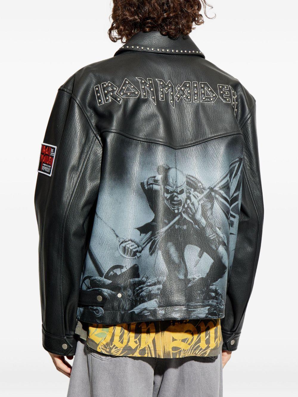 X Iron Maiden Trooper studded leather jacket Product Image
