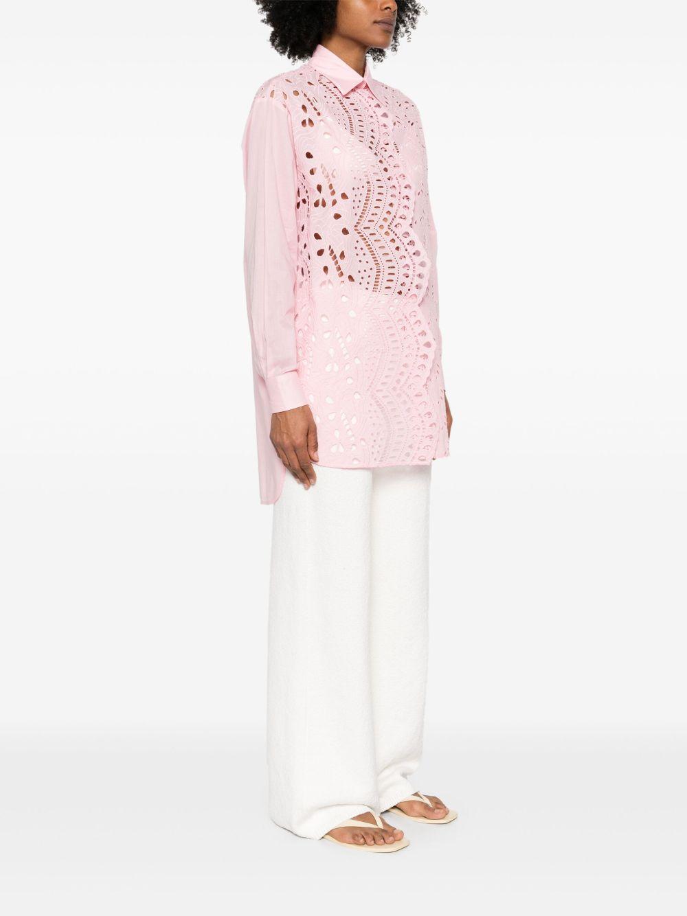 floral-embroidered shirt Product Image