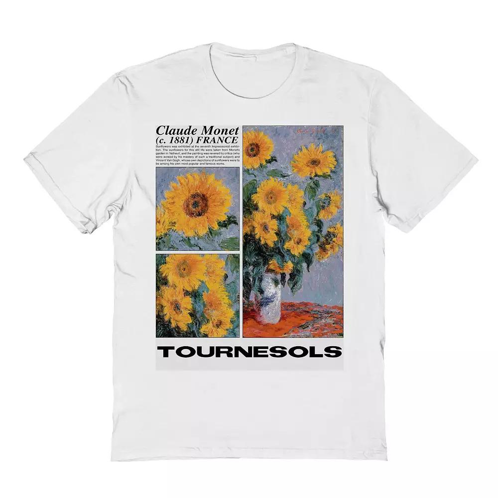 Men's Fine Art - Tournesols Graphic Tee, Size: Medium, White Product Image