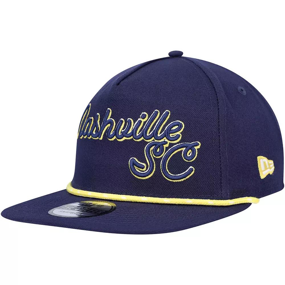 Men's New Era Navy Nashville SC Script Golfer Adjustable Hat, Mls Blue Product Image