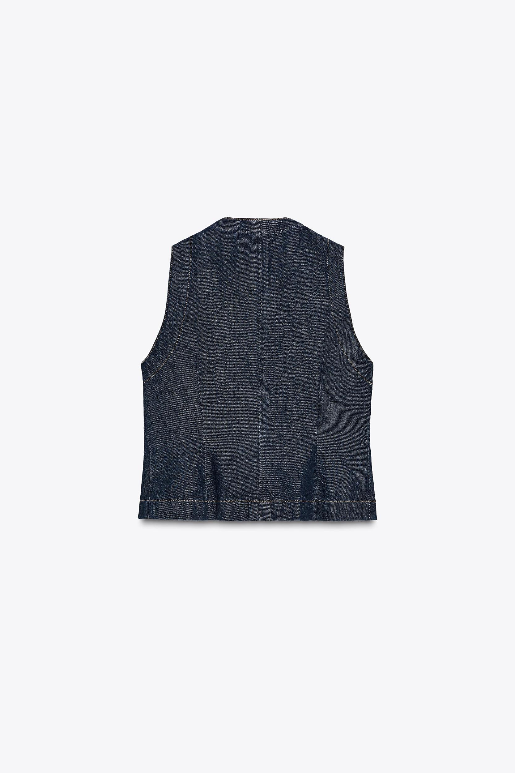 Z1975 FITTED DENIM VEST Product Image