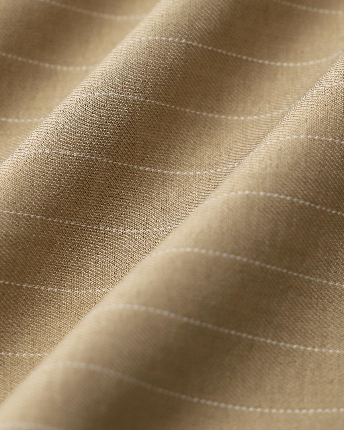 Khaki Round Neck Button Mini Dress Product Image