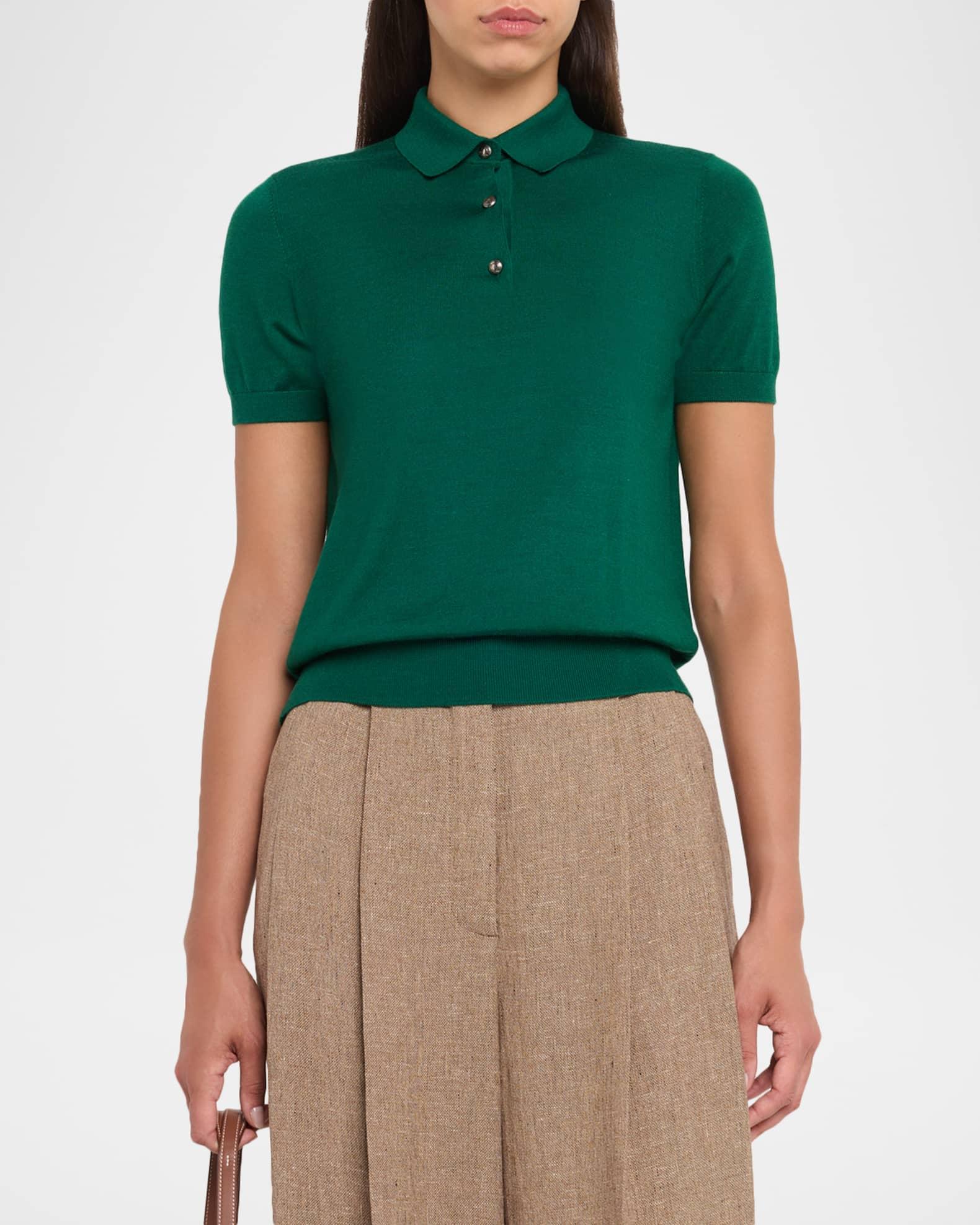 Sottile Cashmere Short-Sleeve Polo Shirt Product Image