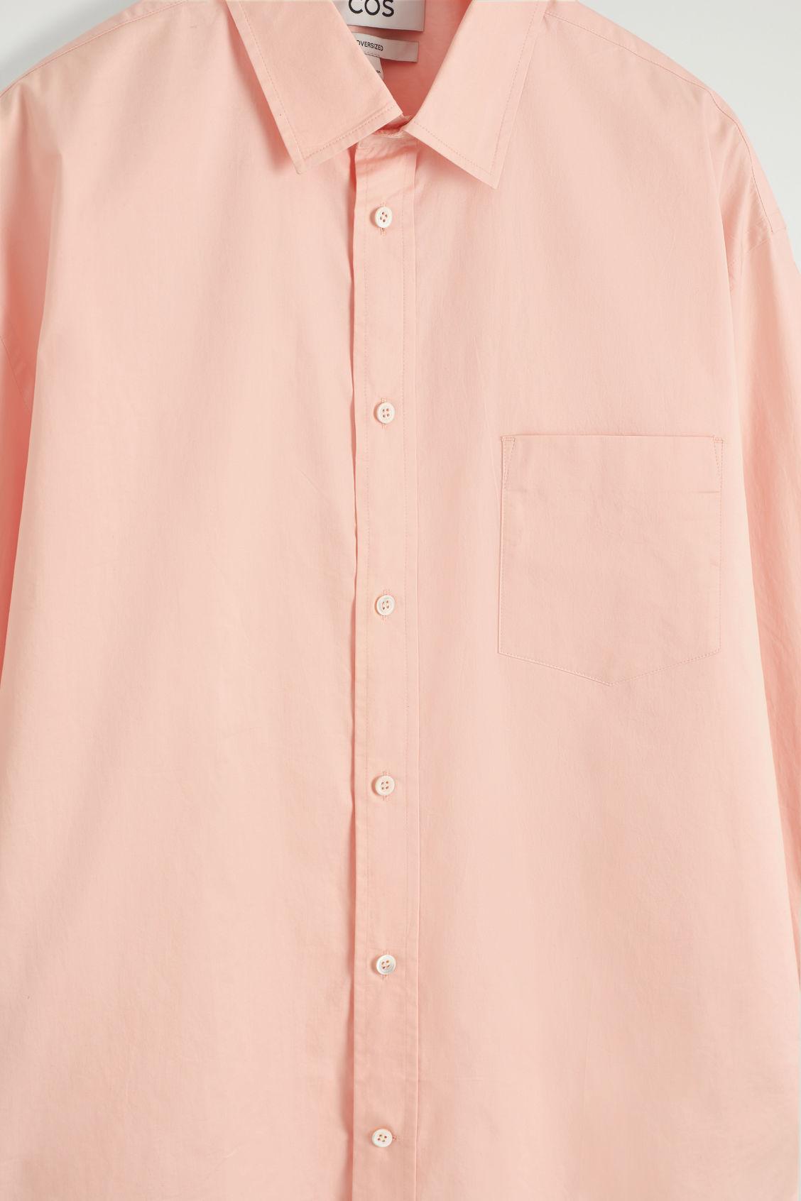 WIDE OVERSIZED COTTON OXFORD SHIRT Product Image