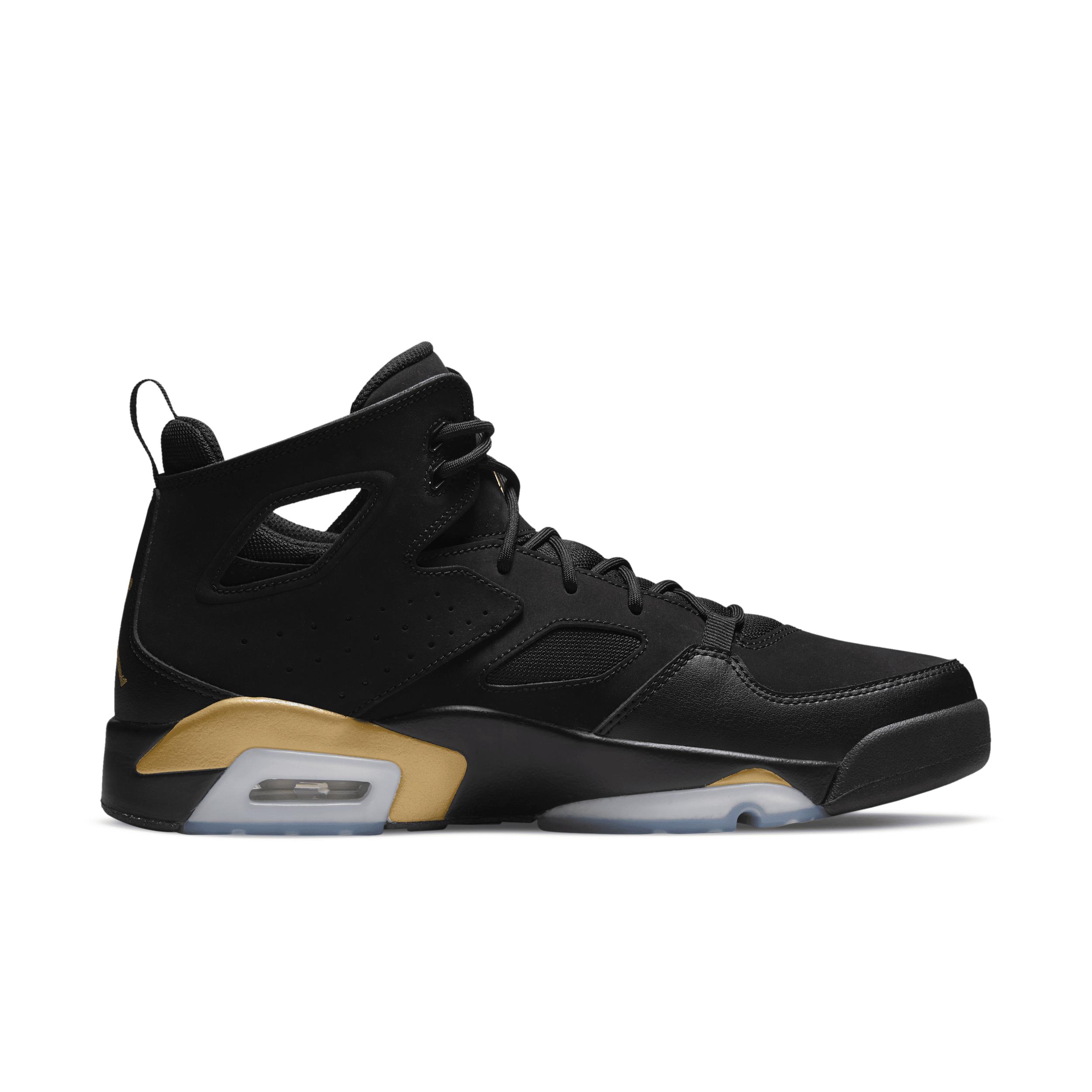 Jordan Mens Jordan Flight Club 91 - Mens Basketball Shoes Black/Gold Product Image