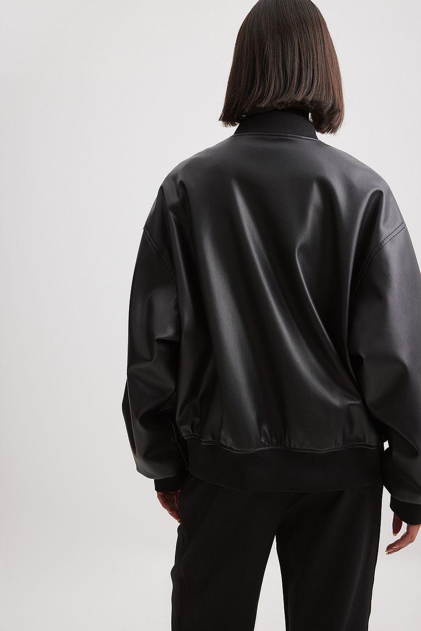 Pu Bomber Jacket Product Image