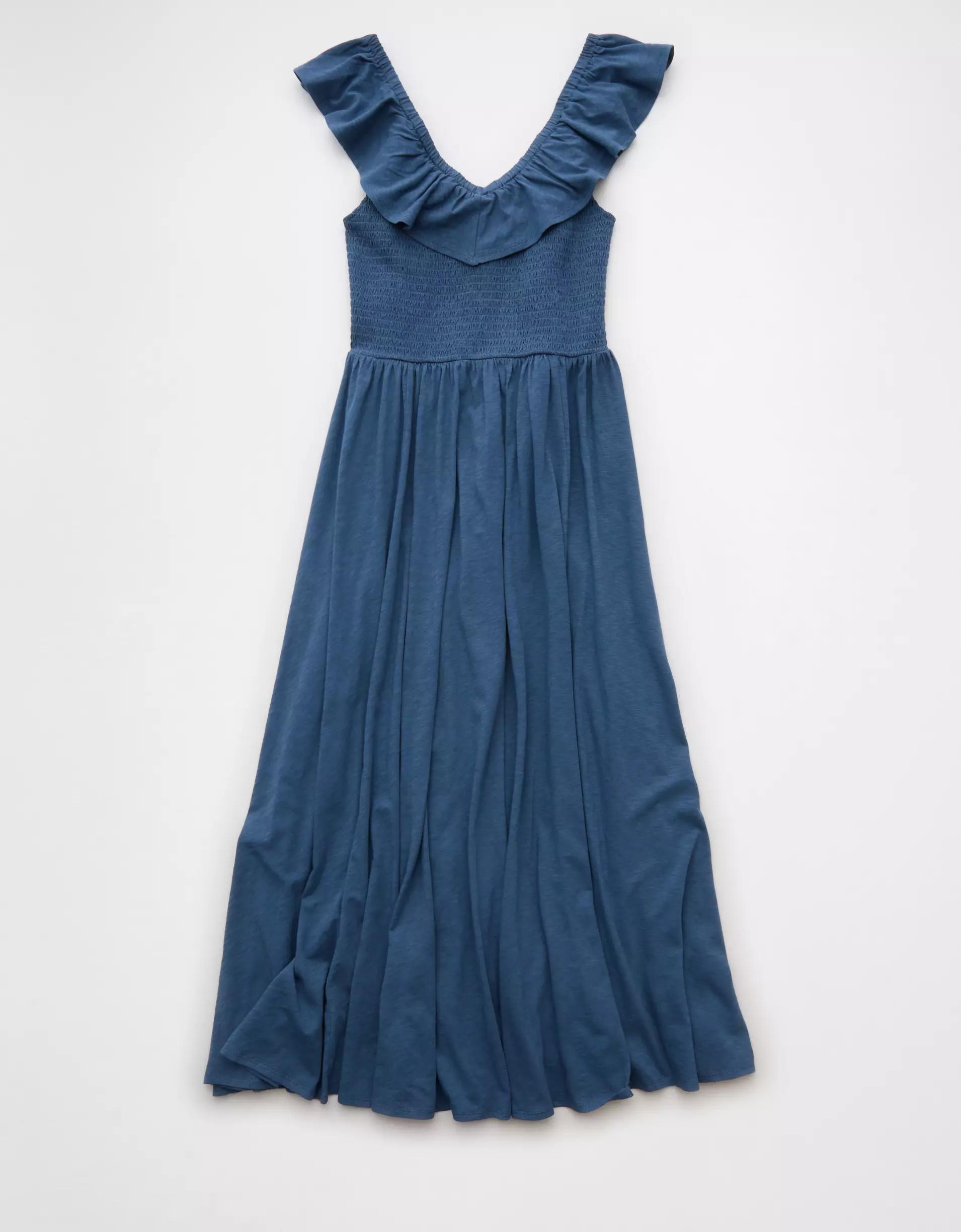 AE Sunchaser Knit Drop Waist Midi Dress Product Image