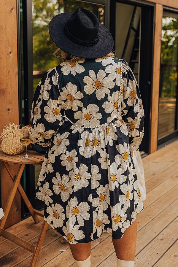 Floral Dreams Babydoll Mini Dress Curves Product Image