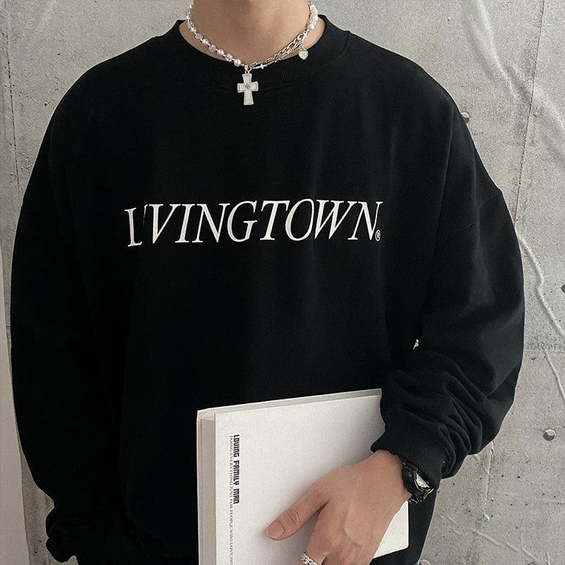 HALF PEARL HALF DOUBLE CHAIN CROSS NECKLACE Product Image