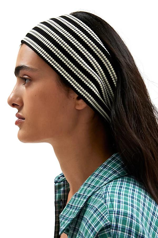 Textured Striped Wide Headwrap Headband Womens at Urban Outfitters Product Image