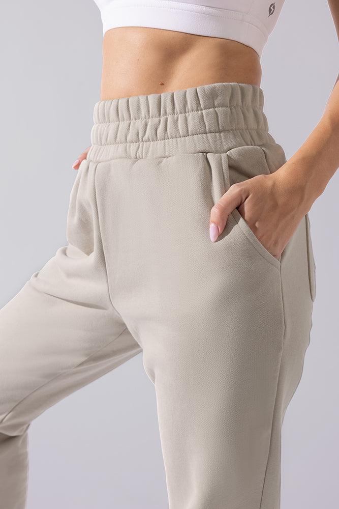Cloud Rollover Sweatpant - Seashell Product Image